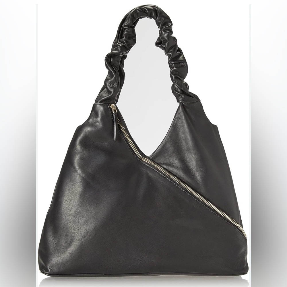Vince Camuto Jilli Black Leather Hobo Bag. New with tags